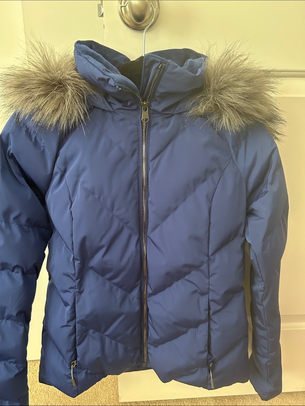 Obermeyer Royal Blue Ski Jacket with Logo Patch